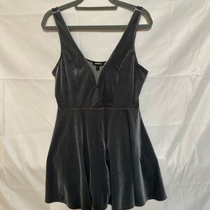 Express | NYE Black Velvet Sleeveless Dress size  M